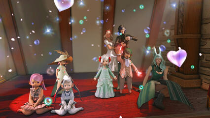 Pututu and Adaru host their wedding reception at the Tipsy Tonberry!