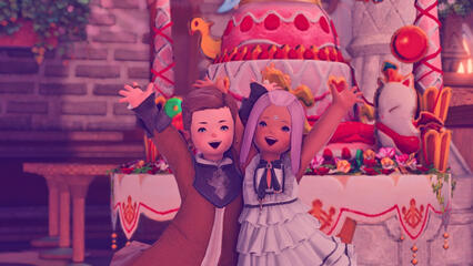 Threadora Bobbin and Zakaru Pomaru celebrate their engagement!